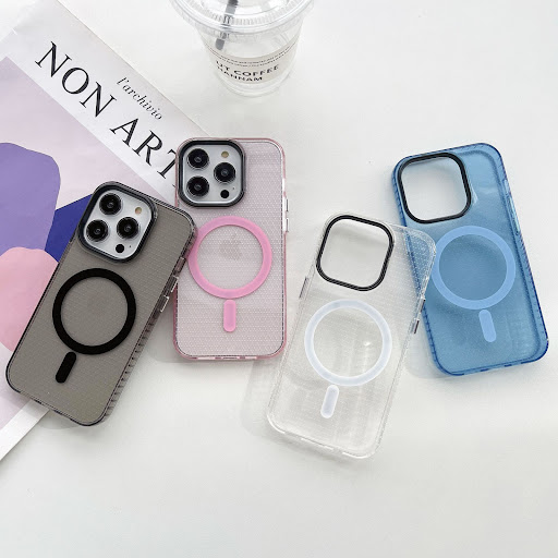 Title 5, Magnetic Phone Case with Honeycomb Pattern, Dro...