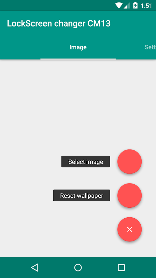 Android application Lockscreen changer CM13 [BETA] screenshort