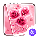 Cover Image of Herunterladen Pink Rose APUS Launcher theme 62.0.1001 APK