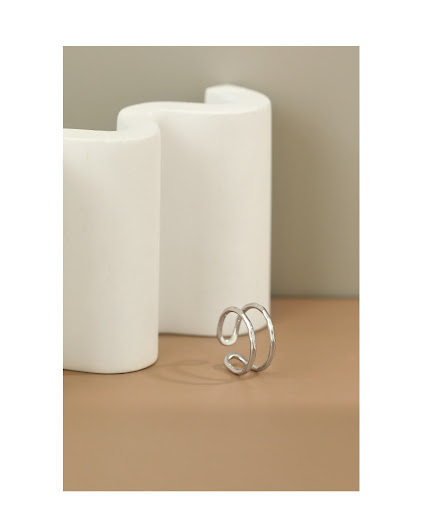 Title 10, S925 Sterling Silver Ring featuring a simple ge...