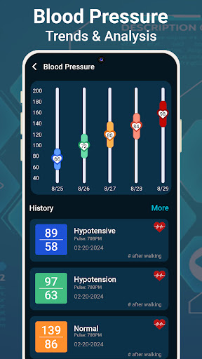 Screenshot Blood Pressure Monitor