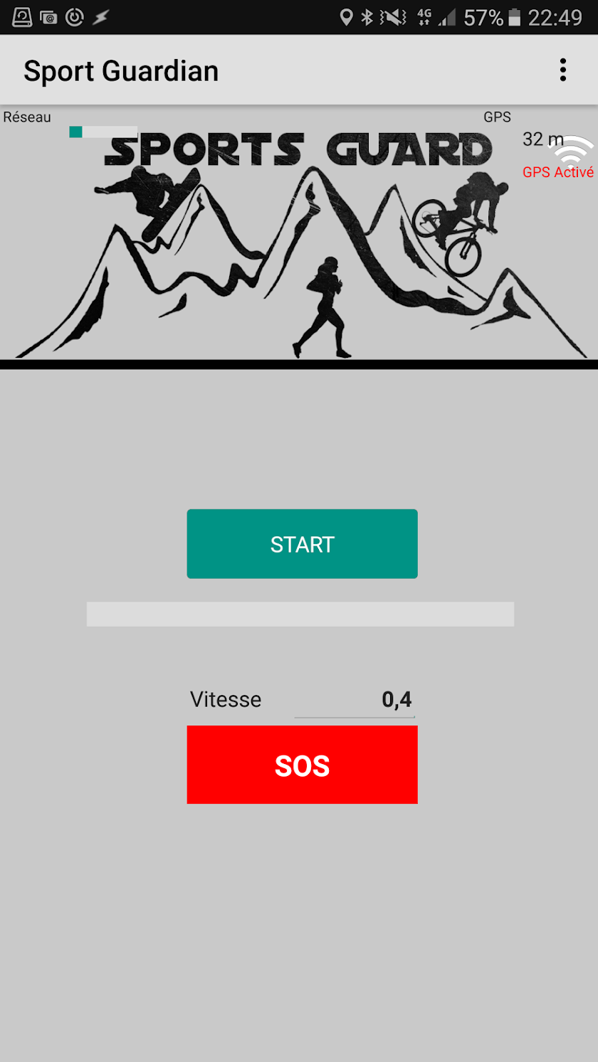 Sports Guard SOS Screen 1