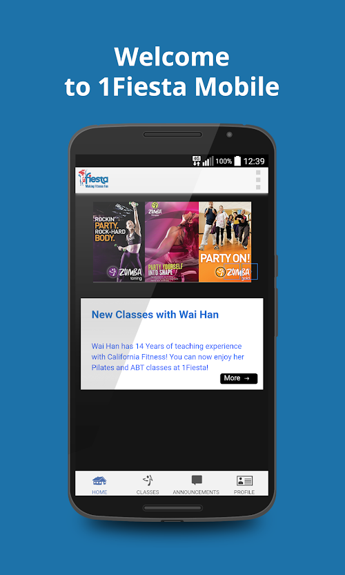 Android application 1Fiesta screenshort