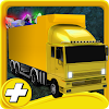 construction truck parking HD icon