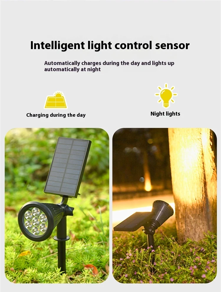 Title 10, Solarna super svetla travnjačka lampa otporna n...