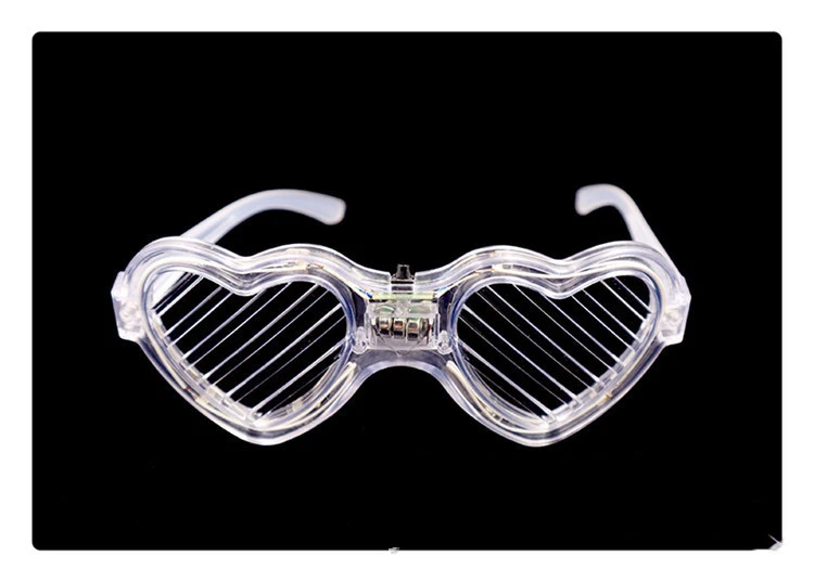 Purple Luminous Glasses LED Light Up Party Decoration, Glow Glasses Shutter Shades for Children and Adults Fun