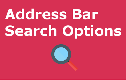 Address Bar Search Options small promo image