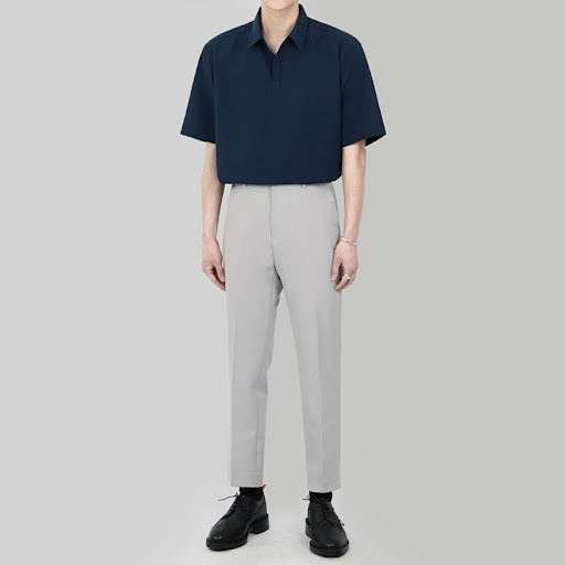 Title 4, Linen Shirt Mens Pullover Short-Sleeved Loose ...