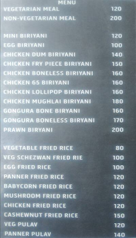 Food court - Andhra spice menu 1