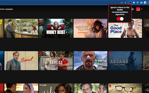 Netflix Recommendation Ignore
