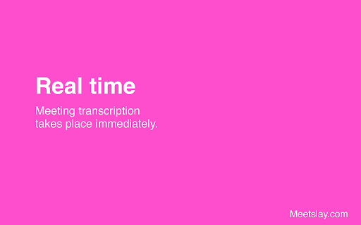 Meetslay - Real-Time Meeting Partner