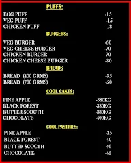 Sv Bakers & Hot Chips menu 1