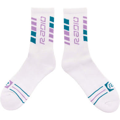 Radio Raceline Team Socks - White/Purple/Teal