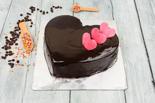 Choco Mouse Heart Shape Cake