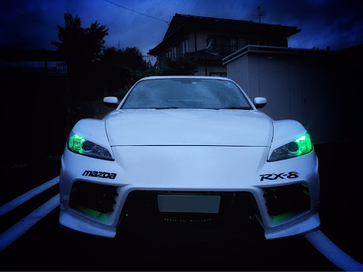 マツダ Rx 8を華麗にカスタム By ナツメグ 18 09 15 Green Eye Rx 8 Ipad の壁紙になってます緑たまんないです アンダーイルミも Cartune