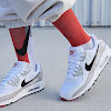 air max 90 white/light iron oar/university red/black