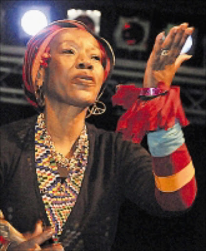 HIGHLIGHT: Busi Mhlongo at the Tribute to SA Music Heroes Concert in Mamelodi. Pic Vathiswa Ruselo. 01/09/2008. © Sowetan.