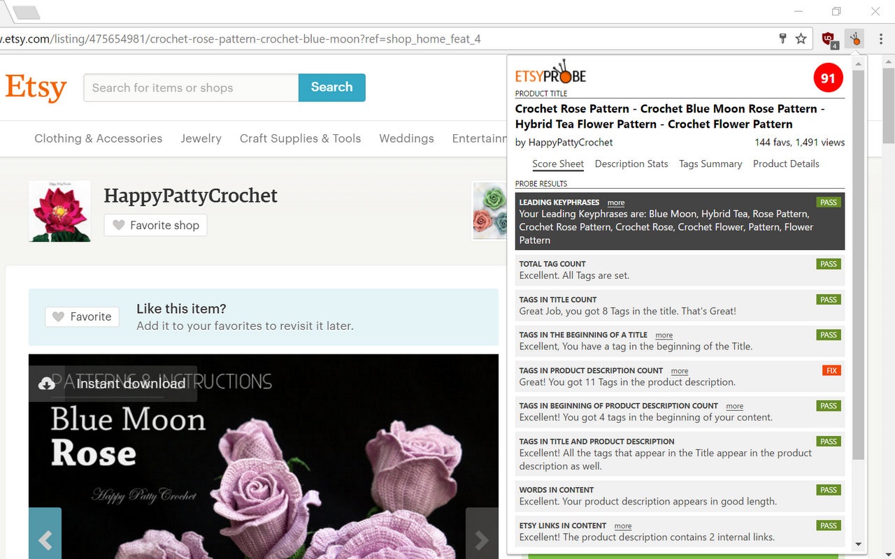 EtsyProbe: Perfect your Etsy SEO Preview image 1