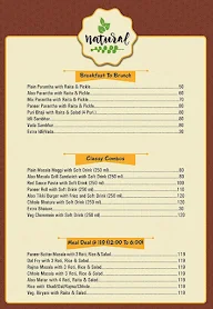 Kiara's Kitchen menu 1