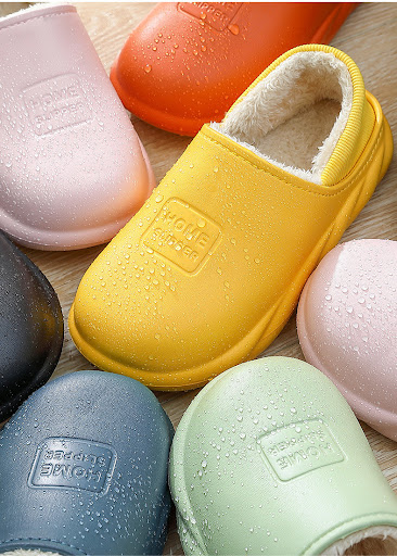 Title 6, Wrap Heel Warm Couple Plush Thick Bottom Wool C...