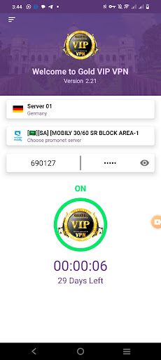 Screenshot Gold VIP Vpn