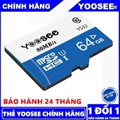 Thẻ Nhớ Yoosee 64Gb U3 Tốc Độ Cao Chuyện Dụng Cho Camera Ip Wifi, Smartphone, Loa Đài