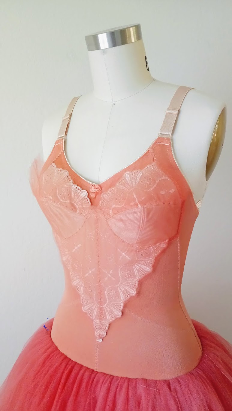 Bodysuit Color Matching In-Progress: Bubblegum Dreaming Cage Dress - DIY Fashion Garment | fafafoom.com