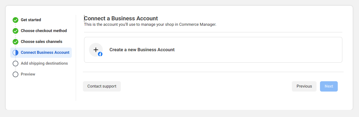 Business account