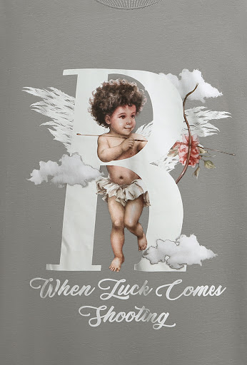 Title 12, Spring And Summer New Loose Cupid Luminous Prin...