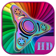 Rainbow Fidget Spinner Lock Screen HD 1.0 Icon