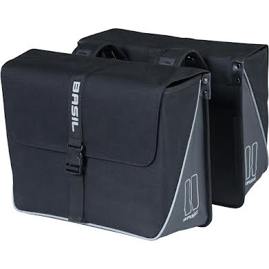 Basil Forte Double Pannier - 35L Black