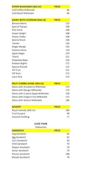 Juice Park menu 5