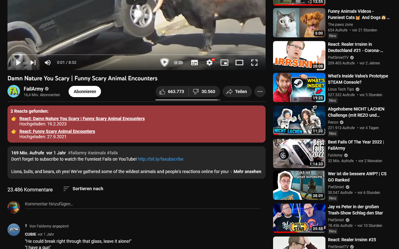 PietSmiet Reactions YouTube Preview image 0