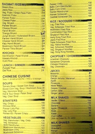 Hotel Shabri menu 5