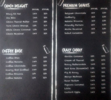 Cafe Clock menu 