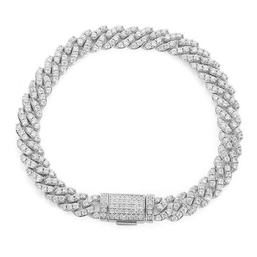 Title 8, 8mm Flip Buckle Single Row Cuban Bracelet – A s...