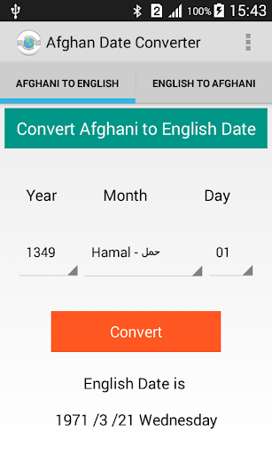 Afghan Date Converter