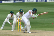 Dean Elgar of the Proteas during day 1 of the 4th Sunfoil Test match between South Africa and Australia at Bidvest Wanderers Stadium on March 30, 2018 in Johannesburg, South Africa. 