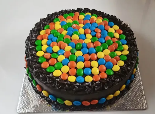 Chocolate Gems Cake Eggless