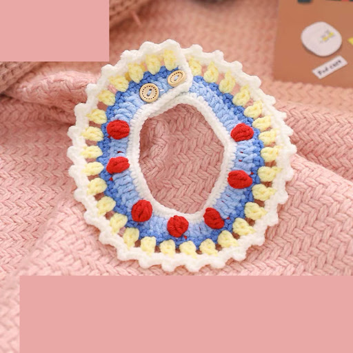 Title 5, Braided Pet Cat Collar Cozy Slobber Scarf Keep ...