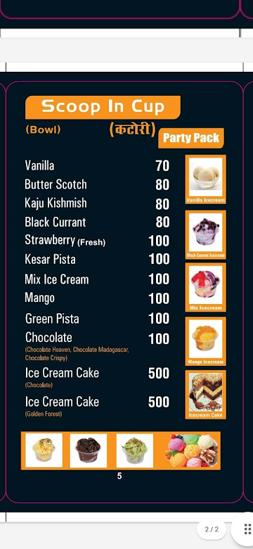 Falooda Hub menu 