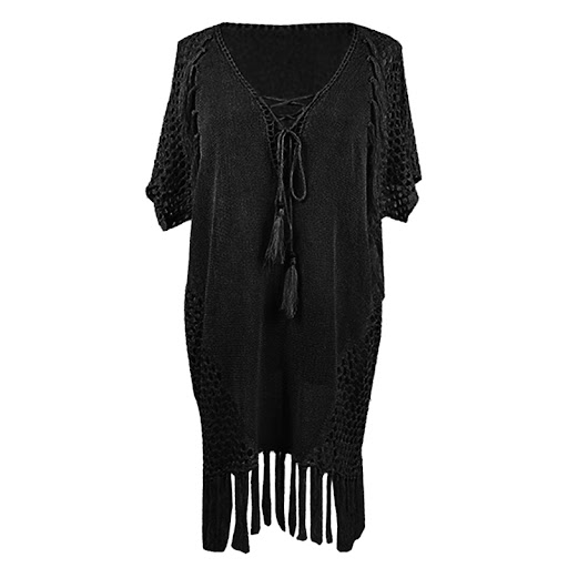 Title 2, Knit Sweater Thin Knit Hanging Beard Beach Biki...