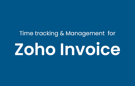 Zoho Invoice Easier Time Tracking small promo image