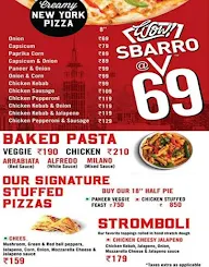 Sbarro - New York Pizza menu 1