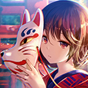 Anime ART | Pretty girl in the cat's mask Chrome extension download