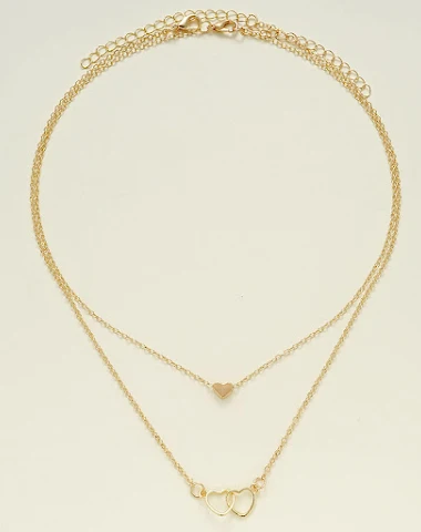 Hollow Cross Heart Pendant Double-l - 2