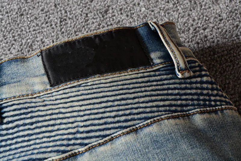 Title 16, Worn Beggar Slim Fit elastische broek met meerd...