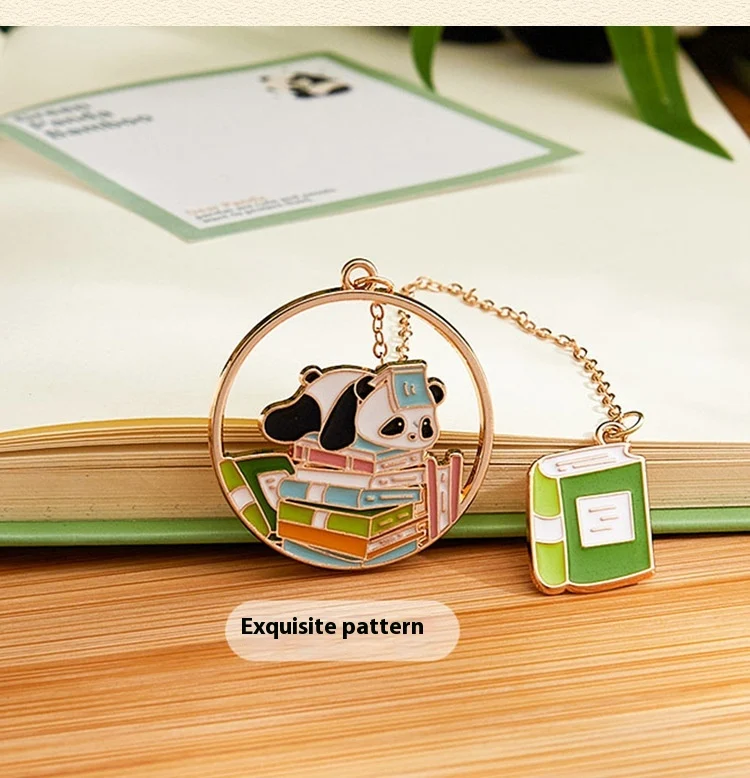 Title 7, Marque-page Métal Créativité Pendentif Panda Mi...