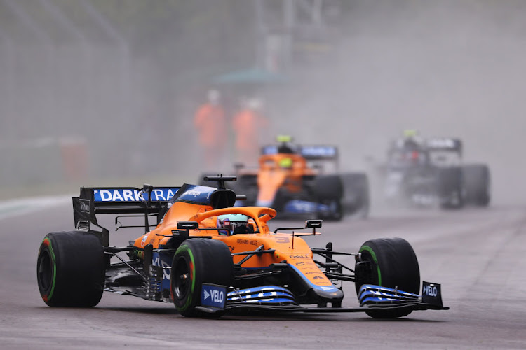 Daniel Ricciardo on track during the F1 Grand Prix of Emilia Romagna at Autodromo Enzo e Dino Ferrari on April 18, 2021 in Imola, Italy.