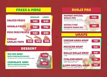 Vadapav Mistri menu 